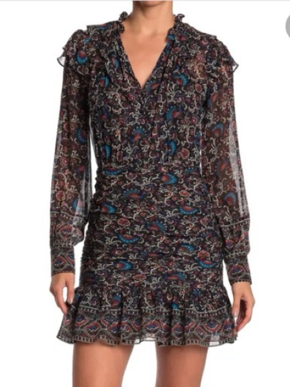 Veronica Beard Silk Jaylene Mini Dress Size 6